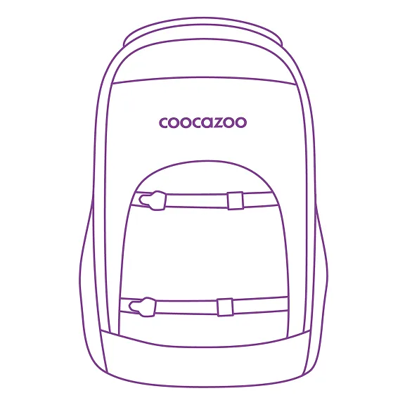 coocazoo Schulrucksack BYTE in hellblau – der smarte Organizer